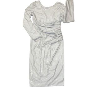 Dress the Population Emilia white sequins event or party dress XL